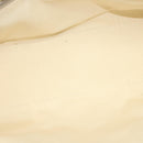 PRADA 2way Hand Bag Canvas Leather Beige Silver Auth ep7760-11