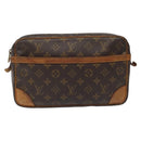 LOUIS VUITTON Monogram Compiegne 28 Clutch Bag M51845 LV Auth ep7762-13