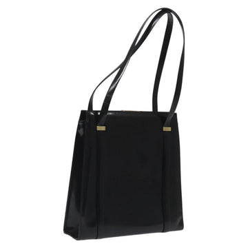 GUCCI Shoulder Bag Patent leather Black Gold 001 1781 1735 Auth ep7767