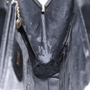 GUCCI Shoulder Bag Patent leather Black Gold 001 1781 1735 Auth ep7767-10