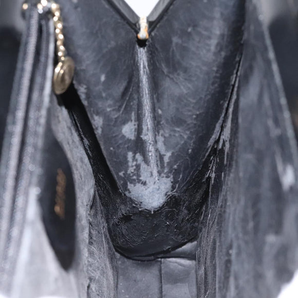 GUCCI Shoulder Bag Patent leather Black Gold 001 1781 1735 Auth ep7767