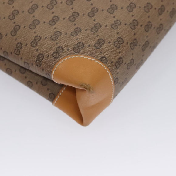 GUCCI Micro GG Supreme Shoulder Bag PVC Beige Gold 001 14 5364 Auth ep7769