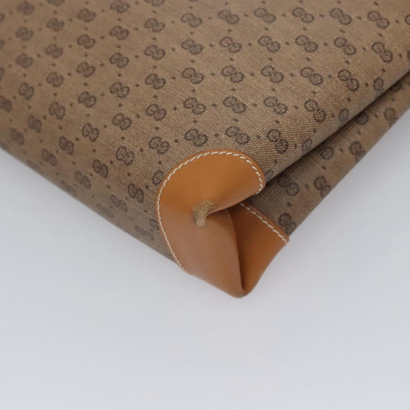 GUCCI Micro GG Supreme Shoulder Bag PVC Beige Gold 001 14 5364 Auth ep7769