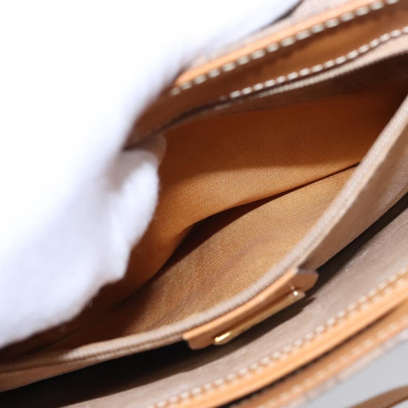 GUCCI Micro GG Supreme Shoulder Bag PVC Beige Gold 001 14 5364 Auth ep7769