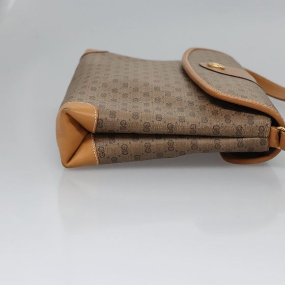 GUCCI Micro GG Supreme Shoulder Bag PVC Beige Gold 001 14 5364 Auth ep7769