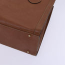 GUCCI Bamboo Hand Bag Leather Brown Gold 002 0260 Auth ep7779-10