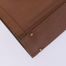 GUCCI Bamboo Hand Bag Leather Brown Gold 002 0260 Auth ep7779-13