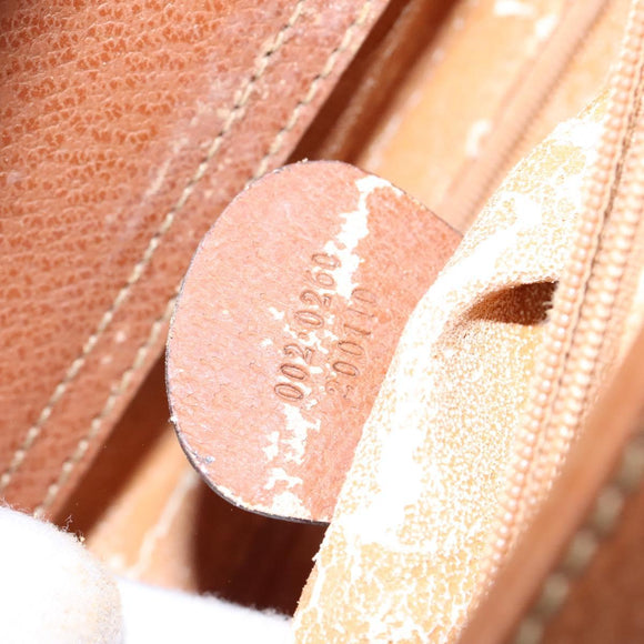 GUCCI Bamboo Hand Bag Leather Brown Gold 002 0260 Auth ep7779