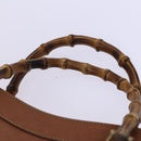 GUCCI Bamboo Hand Bag Leather Brown Gold 002 0260 Auth ep7779-8