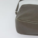 SAINT LAURENT Shoulder Camera Bag Leather Gray Silver Auth ep7783-10