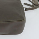 SAINT LAURENT Shoulder Camera Bag Leather Gray Silver Auth ep7783-11