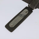 SAINT LAURENT Shoulder Camera Bag Leather Gray Silver Auth ep7783-14