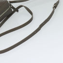 SAINT LAURENT Shoulder Camera Bag Leather Gray Silver Auth ep7783-7