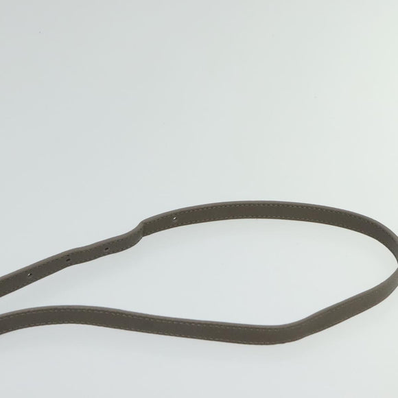 SAINT LAURENT Shoulder Camera Bag Leather Gray Silver Auth ep7783