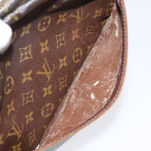 LOUIS VUITTON Monogram Compiegne 28 Clutch Bag M51845 LV Auth ep7785