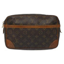 LOUIS VUITTON Monogram Compiegne 28 Clutch Bag M51845 LV Auth ep7785-13