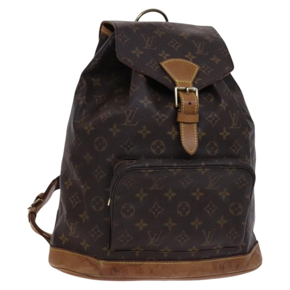 LOUIS VUITTON Monogram Montsouris GM Rucksack M51135 LV Auth ep7788