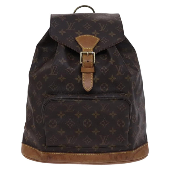 LOUIS VUITTON Monogram Montsouris GM Rucksack M51135 LV Auth ep7788