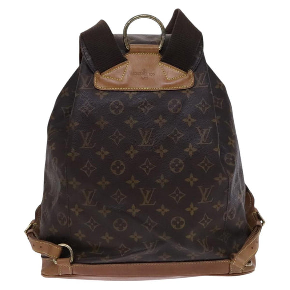 LOUIS VUITTON Monogram Montsouris GM Rucksack M51135 LV Auth ep7788
