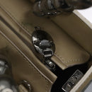 Christian Dior Maris Pearl Bag Patent leather 2way Beige MA-0949 Auth ep7794-10