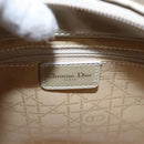 Christian Dior Maris Pearl Bag Patent leather 2way Beige MA-0949 Auth ep7794-19