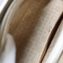 Christian Dior Maris Pearl Bag Patent leather 2way Beige MA-0949 Auth ep7794-11