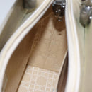 Christian Dior Maris Pearl Bag Patent leather 2way Beige MA-0949 Auth ep7794-20