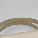 Christian Dior Maris Pearl Bag Patent leather 2way Beige MA-0949 Auth ep7794-14