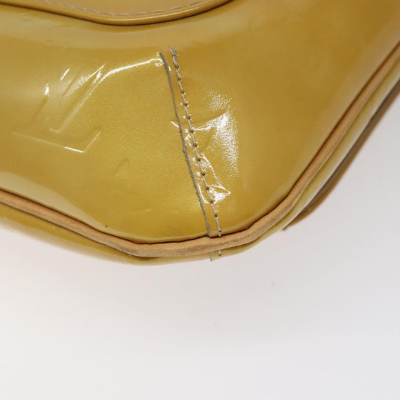 LOUIS VUITTON Monogram Vernis Thompson Street Bag Beige M91301 LV Auth ep7815