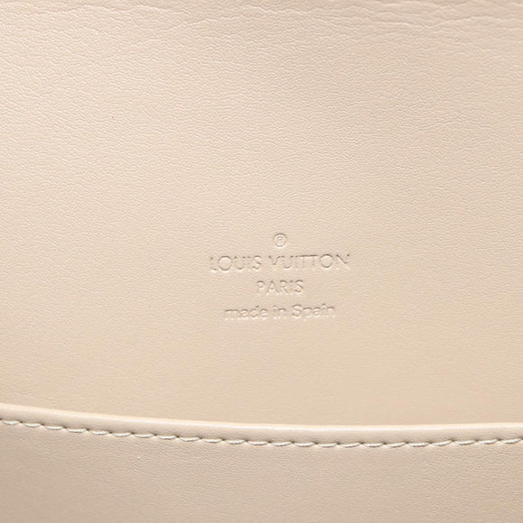 LOUIS VUITTON Monogram Vernis Thompson Street Bag Beige M91301 LV Auth ep7815