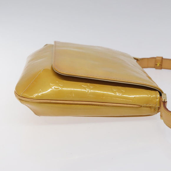 LOUIS VUITTON Monogram Vernis Thompson Street Bag Beige M91301 LV Auth ep7815