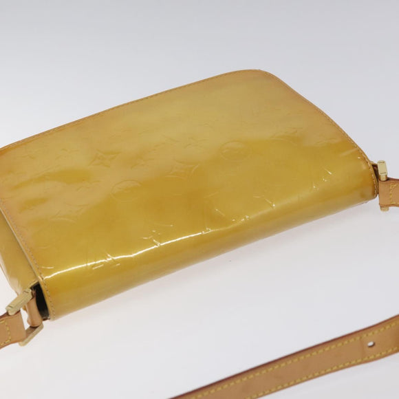 LOUIS VUITTON Monogram Vernis Thompson Street Bag Beige M91301 LV Auth ep7815