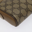 GUCCI GG Supreme Web Sherry Line Shoulder Bag PVC Beige 116 02 089 Auth ep7820-14