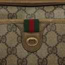 GUCCI GG Supreme Web Sherry Line Shoulder Bag PVC Beige 116 02 089 Auth ep7820-17