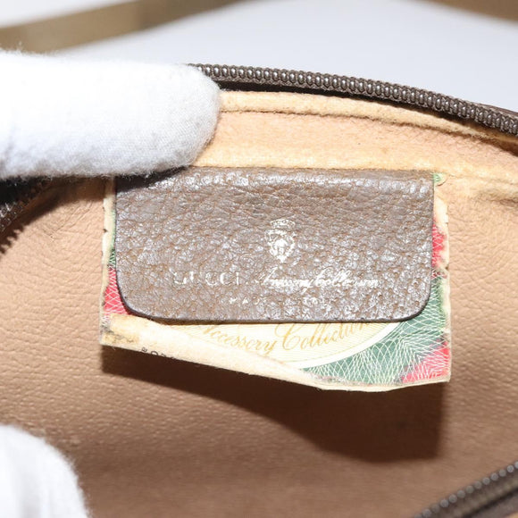 GUCCI GG Supreme Web Sherry Line Shoulder Bag PVC Beige 116 02 089 Auth ep7820