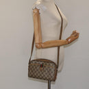 GUCCI GG Supreme Web Sherry Line Shoulder Bag PVC Beige 116 02 089 Auth ep7820-22