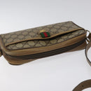 GUCCI GG Supreme Web Sherry Line Shoulder Bag PVC Beige 116 02 089 Auth ep7820-6