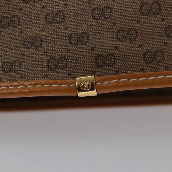 GUCCI Micro GG Supreme Shoulder Bag PVC Beige Gold 001 090 1036 Auth ep7828