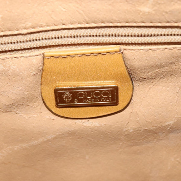 GUCCI Micro GG Supreme Shoulder Bag PVC Beige Gold 004 89 0262 Auth ep7836