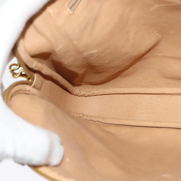 GUCCI Micro GG Supreme Shoulder Bag PVC Beige Gold 004 89 0262 Auth ep7836