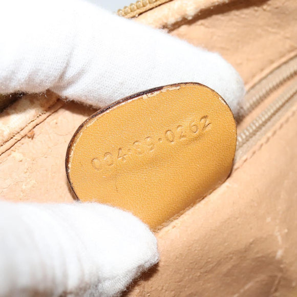 GUCCI Micro GG Supreme Shoulder Bag PVC Beige Gold 004 89 0262 Auth ep7836