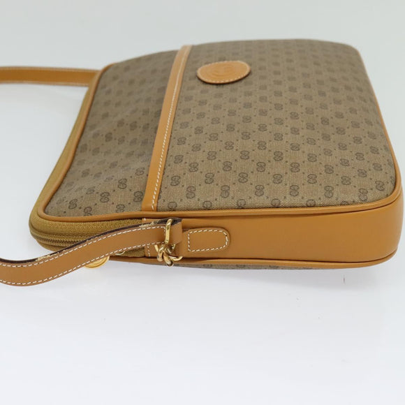 GUCCI Micro GG Supreme Shoulder Bag PVC Beige Gold 004 89 0262 Auth ep7836