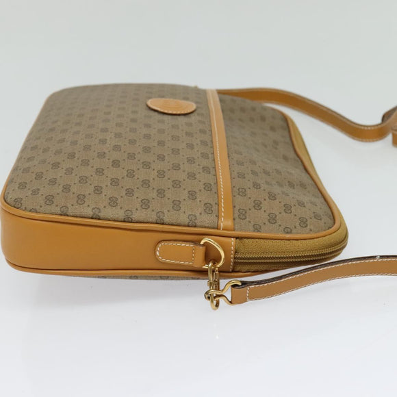 GUCCI Micro GG Supreme Shoulder Bag PVC Beige Gold 004 89 0262 Auth ep7836