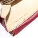 GUCCI Shoulder Bag Suede Vintage Red Gold Auth ep7843-22