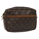 LOUIS VUITTON Monogram Compiegne 23 Clutch Bag M51847 LV Auth ep7865-1