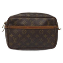 LOUIS VUITTON Monogram Compiegne 23 Clutch Bag M51847 LV Auth ep7865-13
