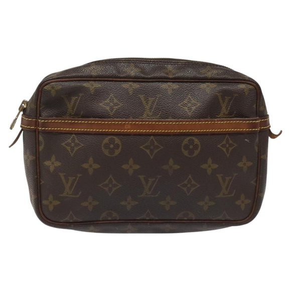 LOUIS VUITTON Monogram Compiegne 23 Clutch Bag M51847 LV Auth ep7865