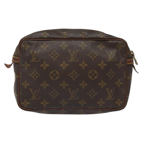 LOUIS VUITTON Monogram Compiegne 23 Clutch Bag M51847 LV Auth ep7865