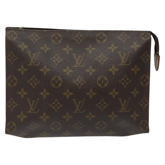 LOUIS VUITTON Monogram Poche Toilette 26 Pouch M47542 LV Auth ep7875