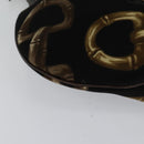 GUCCI Horsebit Shoulder Bag Canvas Black 153032 Auth ep7880-12